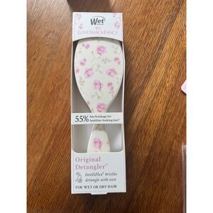 LoveShackFancy X Wet Brush Original Detangler Pink Rose Floral New